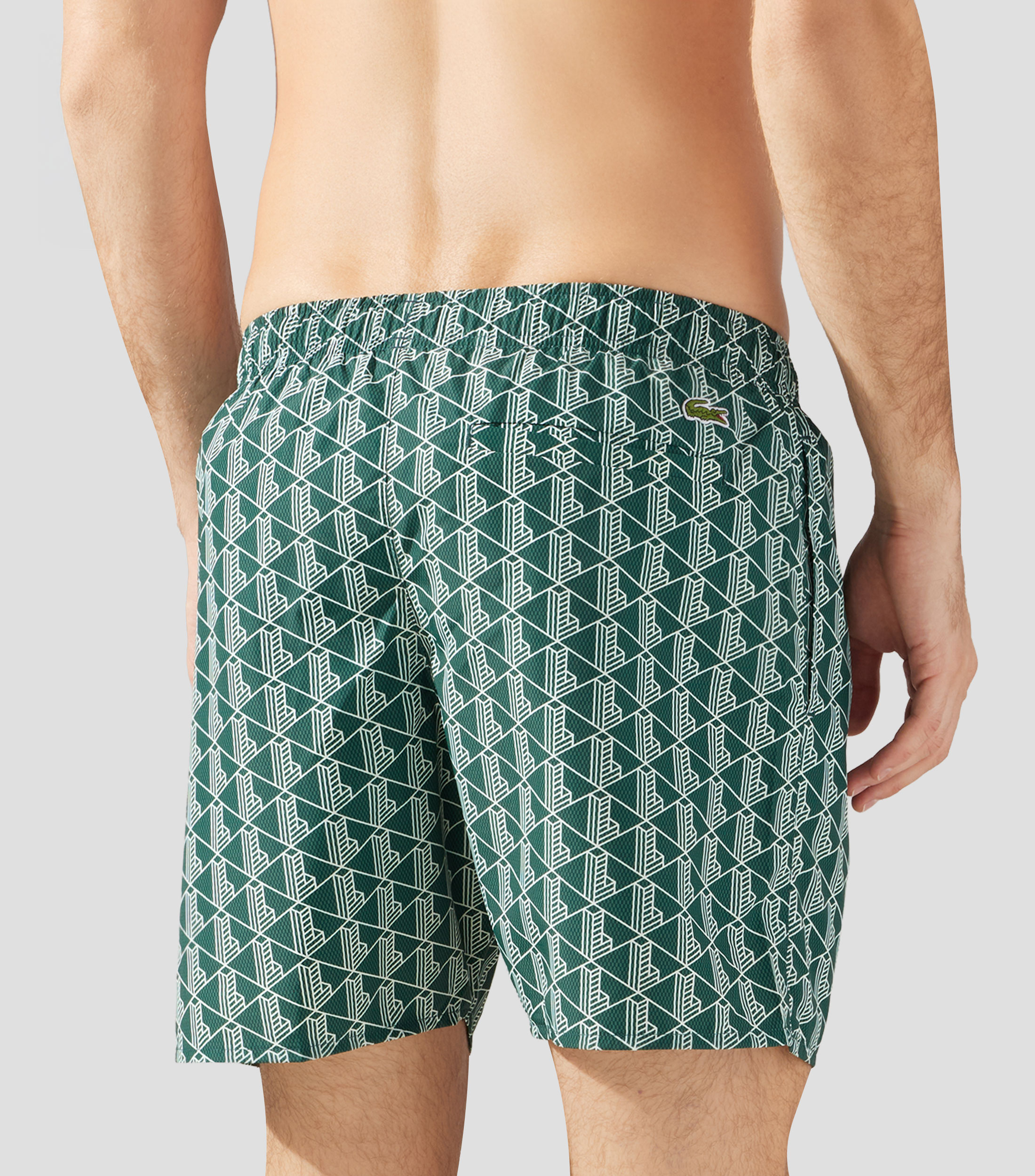 Traje de baño largo estampado Hombre